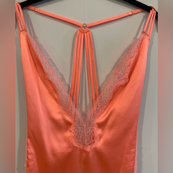 Excellent Condition, Victoria's Secret DeepV, Satin/Lace Strappy Slip Dress, SzM - Picture 2 of 8